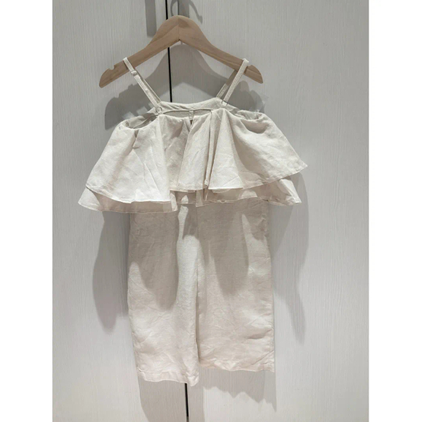 LITTLE LINEN STORIES 荷葉連身褲 Linen Toddler Overall image 1 of 0