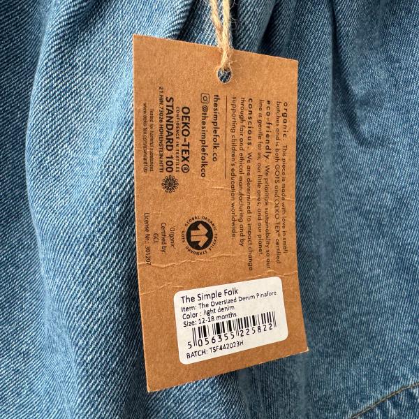 THE OVERSIZED DENIM PINAFORE經典牛仔裙 image 1 of 0