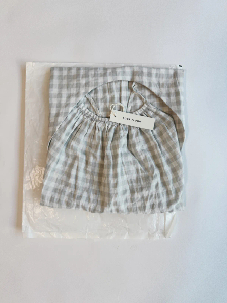 Ines Romper-淺灰綠色格子 image 1 of 0