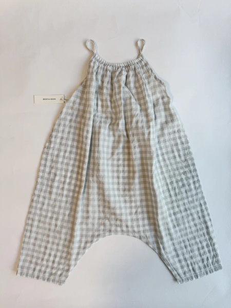 Ines Romper-淺灰綠色格子 image 1 of 0