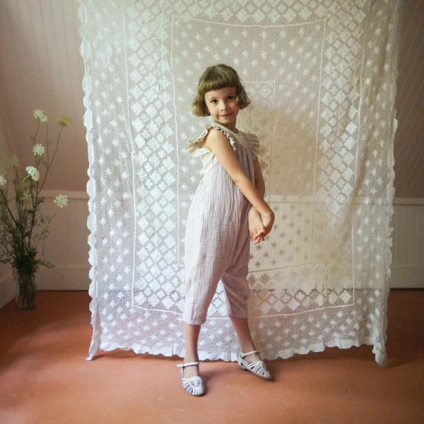 Ines Romper-淺灰綠色格子 image 1 of 0