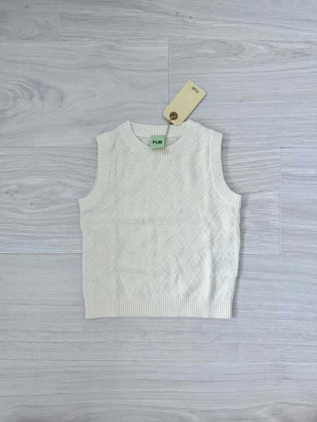 sweater vest - ecru image 1 of 0