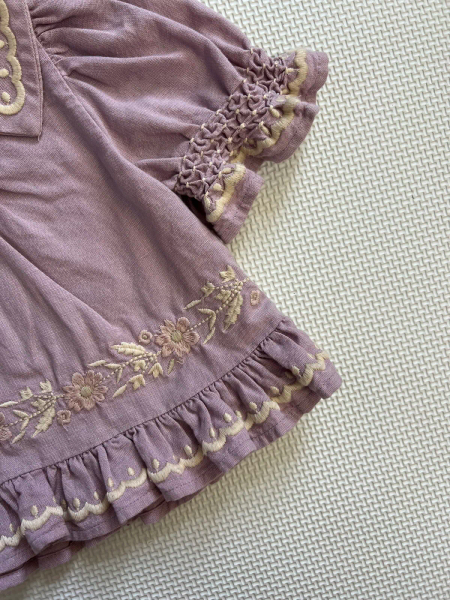 24ss紫色刺繡上衣 image 1 of 0
