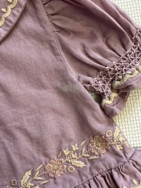 24ss紫色刺繡上衣 image 1 of 0