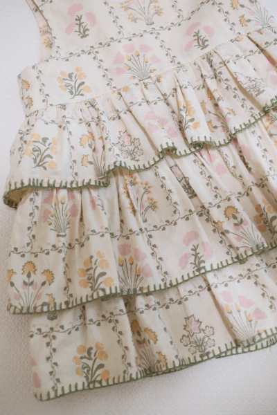 Camille Overdress - Cabin Quilt Floral Cream image 1 of 0
