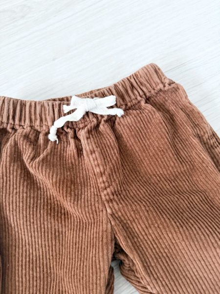 Killi Trousers - Caramel 燈芯絨反折長褲 焦糖 image 1 of 0