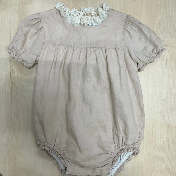 蕾絲領玫瑰粉連身衣 image 1 of 0
