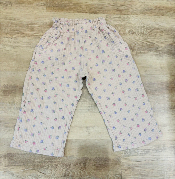 花卉棉紗褲 粉色 image 1 of 0