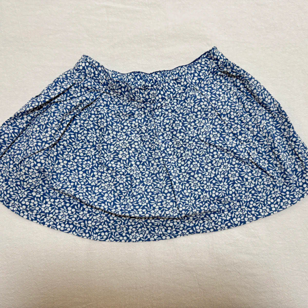 藍色印花短裙 image 1 of 0