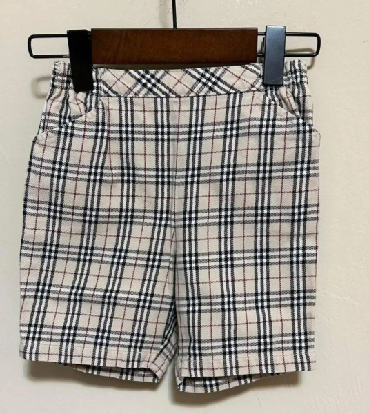 Burberry 2件組-經典百搭格紋褲/米駝設計褲 80cm image 1 of 0