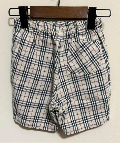 Burberry 2件組-經典百搭格紋褲/米駝設計褲 80cm image 1 of 0