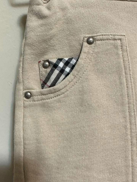 Burberry 2件組-經典百搭格紋褲/米駝設計褲 80cm image 1 of 0