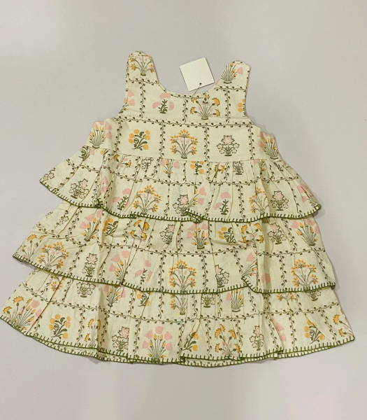 Camille Overdress - Cabin Quilt Floral Cream image 1 of 0