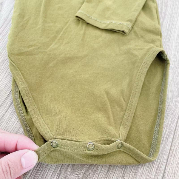 Gray Label 圓領子包屁衣 橄欖綠18-24m image 1 of 0