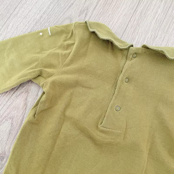 Gray Label 圓領子包屁衣 橄欖綠18-24m image 1 of 0