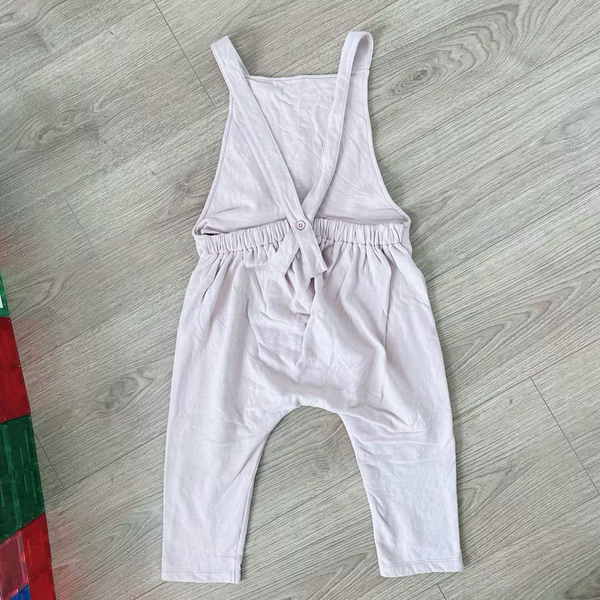 Gray Label 內刷毛吊帶連身褲 3-4y 嫩粉色 image 1 of 0