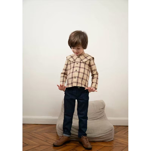 LOIR Paris 有機棉牛仔褲 Trousers Georges - Denim 6y image 1 of 0