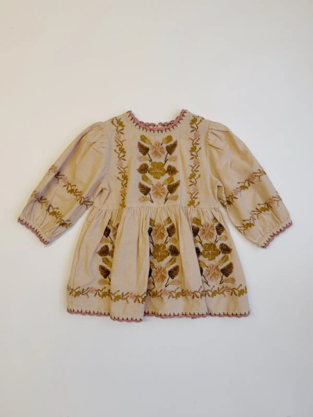 大花刺繡洋裝 image 1 of 0