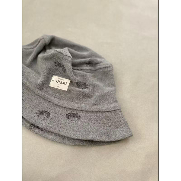 Studio Boheme Paris 河豚印花毛巾布漁夫帽 3-5y image 1 of 0