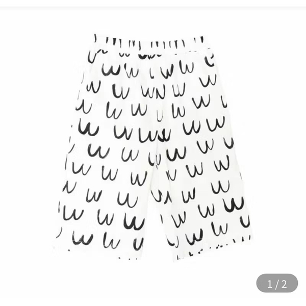 Blanca & Noe 波浪印花七分褲 Little Bird shorts - waves 4-5歲 image 1 of 0