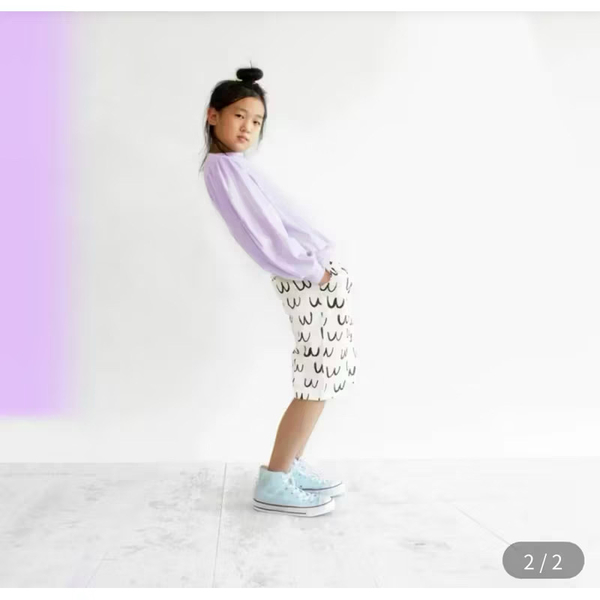 Blanca & Noe 波浪印花七分褲 Little Bird shorts - waves 4-5歲 image 1 of 0