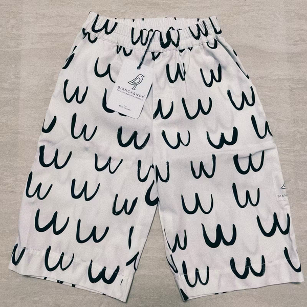 Blanca & Noe 波浪印花七分褲 Little Bird shorts - waves 4-5歲 image 1 of 0