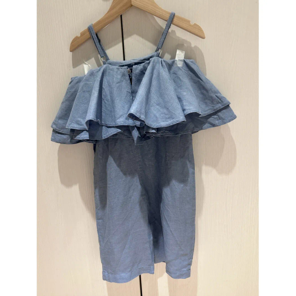 LITTLE LINEN STORIES 荷葉連身褲 Linen Toddler Overall image 1 of 0