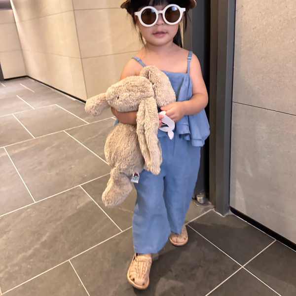 LITTLE LINEN STORIES 荷葉連身褲 Linen Toddler Overall image 1 of 0