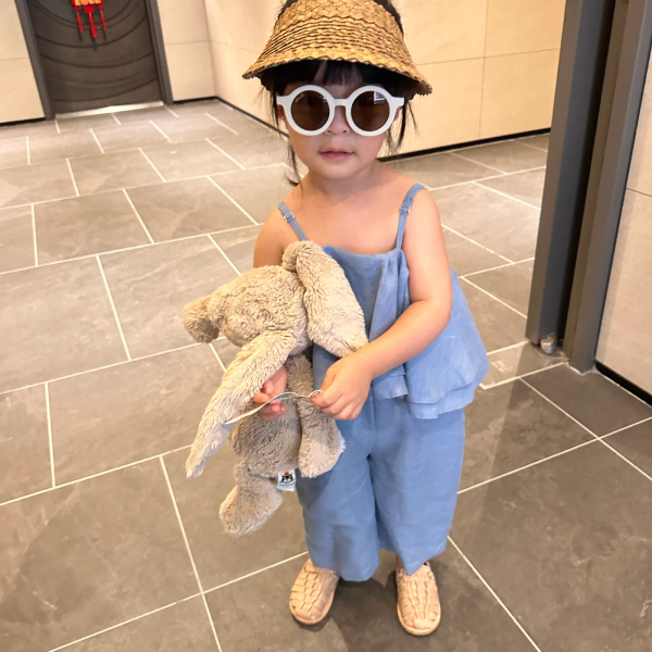 LITTLE LINEN STORIES 荷葉連身褲 Linen Toddler Overall image 1 of 0