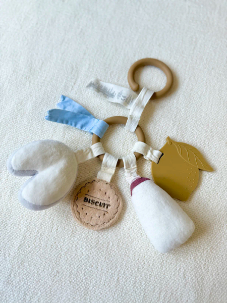 新生兒固齒器 安撫手搖玩具-牛奶 image 1 of 0