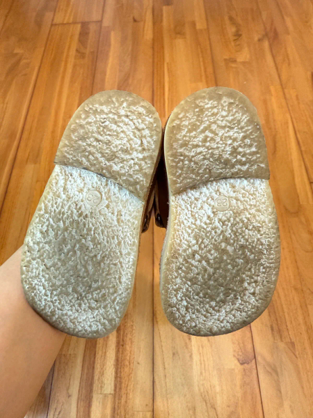 森林刺繡魔鬼氈小皮鞋-拿鐵棕 image 1 of 0