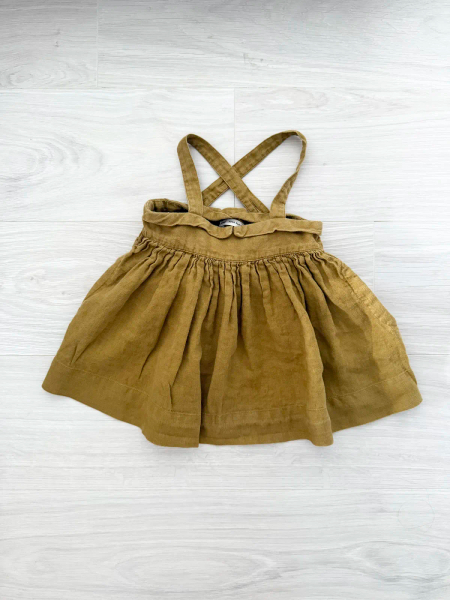 Enola Pinafore - Old gold image 1 of 0