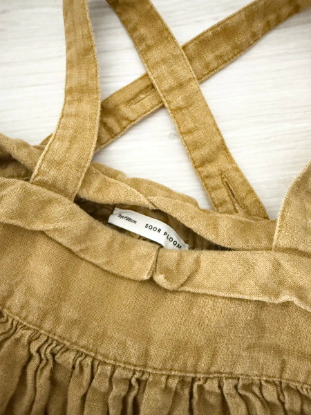 Enola Pinafore - Old gold image 1 of 0