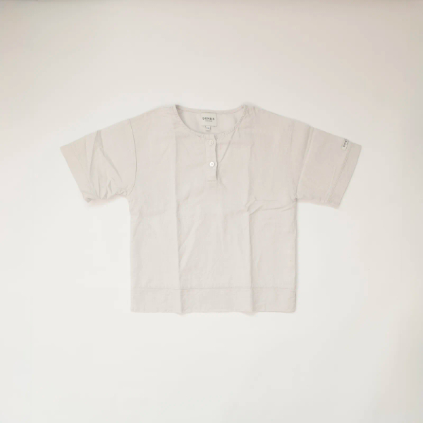 亞麻混紡襯衫淺灰 image 1 of 0