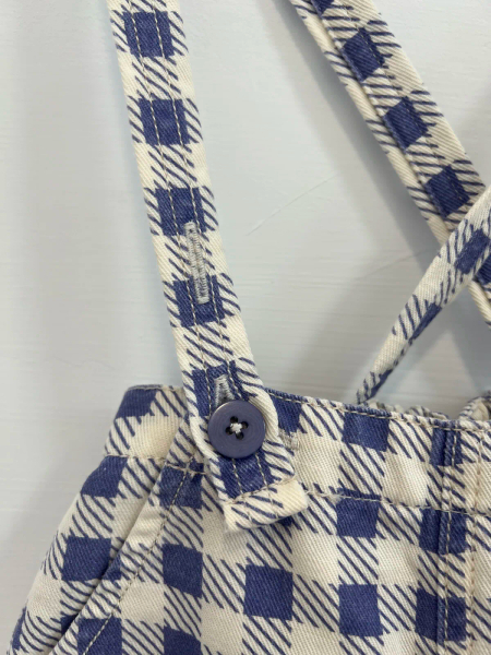 Enid Shortall, Gingham Print, Blueberry image 1 of 0
