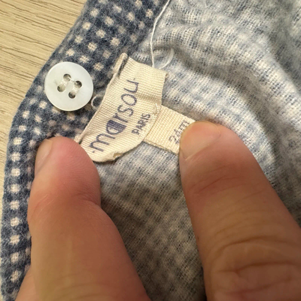 藍格紋吊帶褲 image 1 of 0