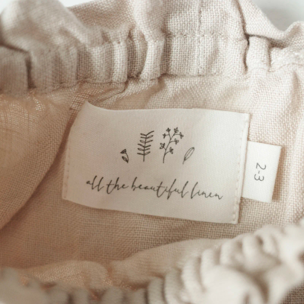 澎袖亞麻上衣 image 1 of 0