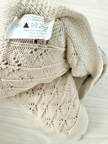 Bamboo blanket - light beige image 1 of 0