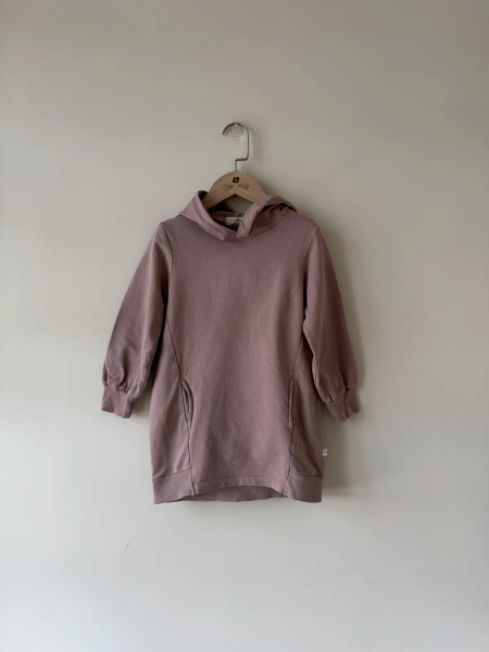 乾燥玫瑰粉薄刷毛長版帽踢 image 1 of 0