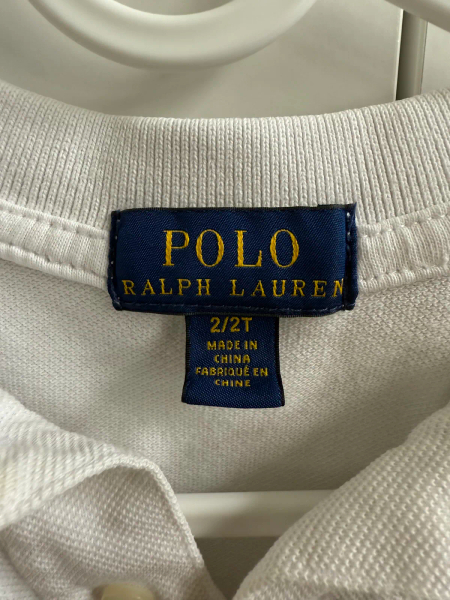 白色polo短袖上衣 image 1 of 0