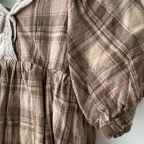 經典格紋蕾絲上衣 image 1 of 0