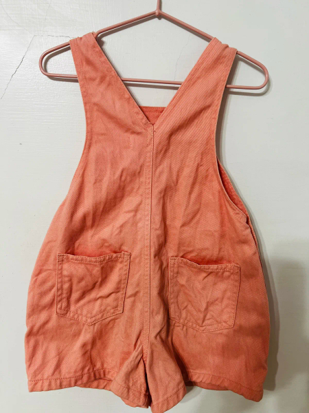 Twin Collective 粉紅牛仔吊帶短褲 image 1 of 0