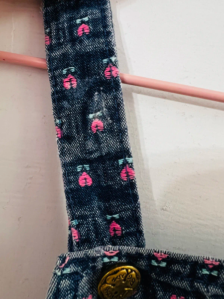Oshkosh古董吊帶褲 刺繡愛心花 image 1 of 0