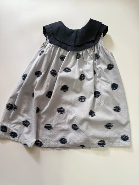 NAMI DRESS - LINEN NAVY/BLUE CANDY image 1 of 0
