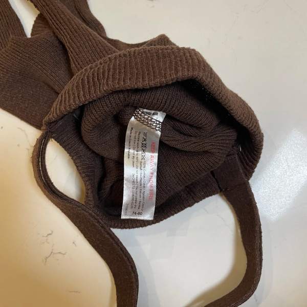 復古吊帶褲襪 - Chocolate Brown 1-2y image 1 of 0