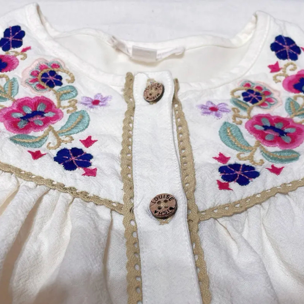 Louise misha - Dress Floriane 白色刺繡洋裝 image 1 of 0
