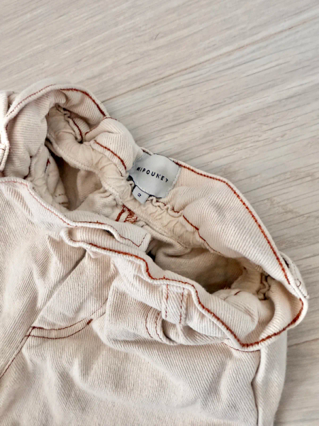 Stella straight paperbag jeans - cream image 1 of 0
