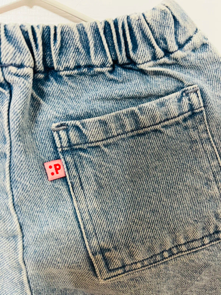 P Denim淺藍色牛仔短褲 image 1 of 0