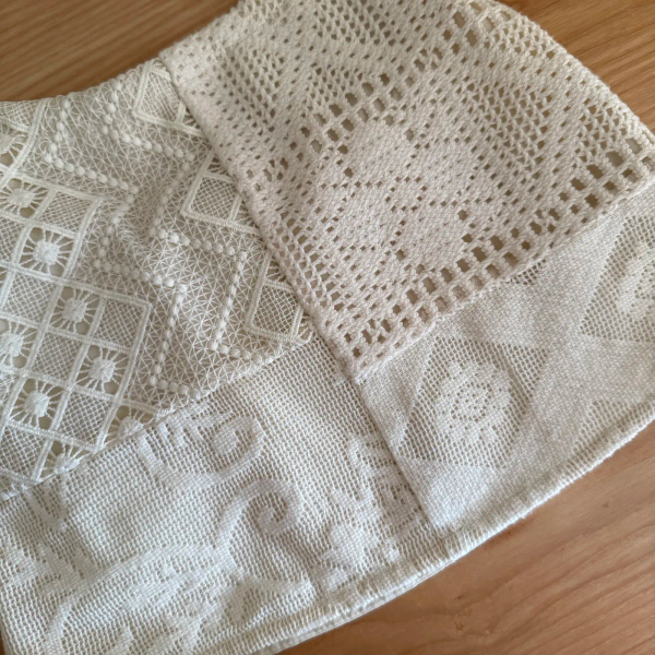 crochet lace halter neck cami -white  image 1 of 0