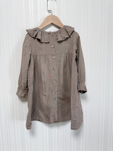 蘑菇刺繡花領洋裝 image 1 of 0